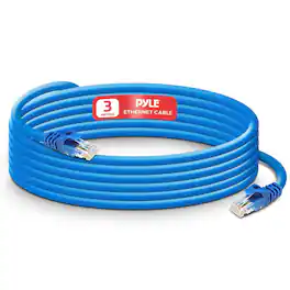 Pyle - RJ45 CAT6 UTP Ethernet Cable - Universal Connectivity 10 FT LAN Cable for PCs, Computer Servers, Printers, Routers