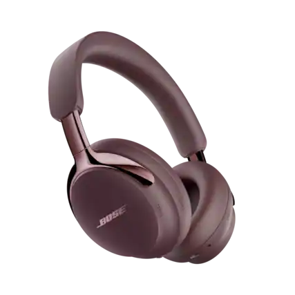 Front. Bose - Bose QuietComfort Ultra Headphones (2nd Gen) Wireless Noise Cancelling Over-Ear Headphones with Immersive Audio - Cherry Chocolate.
