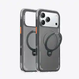 TORRAS - Ostand Q3 Air, Shockproof Magnetic Case with 360° Stand, iPhone 17 Pro - Shadow Black