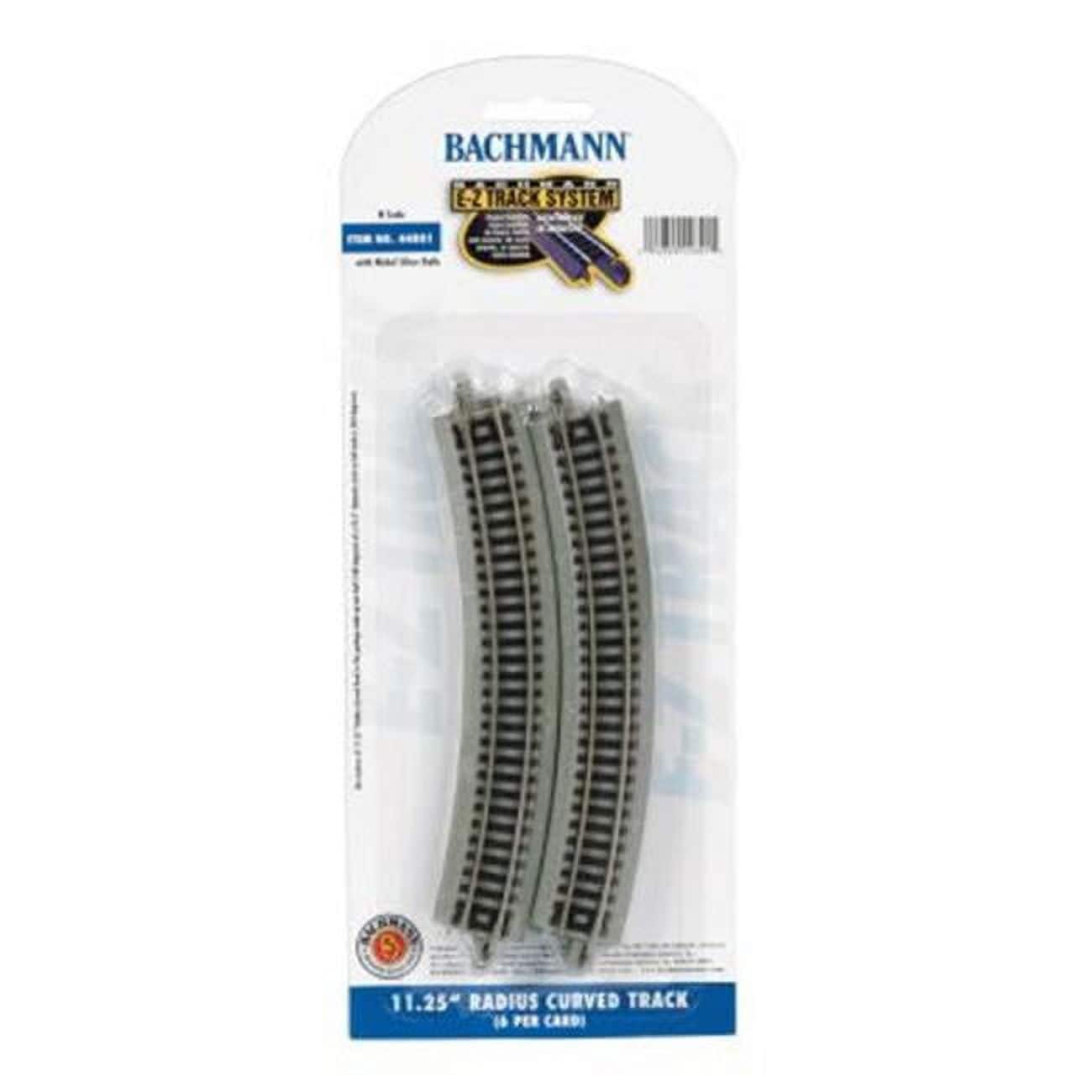 Bachmann - Trains N Scale 11.25" Radius Curved Track Model Train Track - 6 Pack