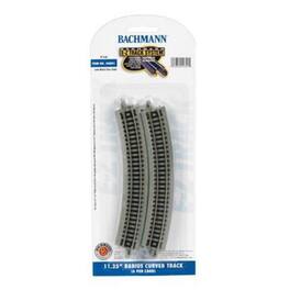 Bachmann - Trains N Scale 11.25" Radius Curved Track Model Train Track - 6 Pack