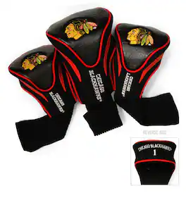 Team Golf - Chicago Blackhawks 3-Pack Contour Headcover Set - Multicolor