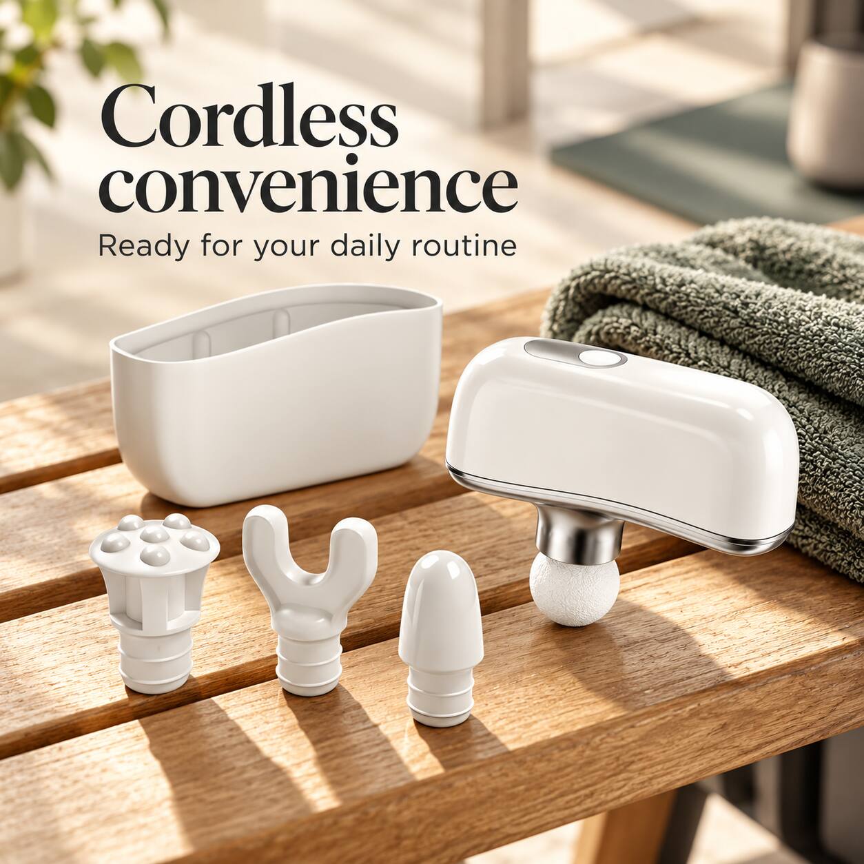 Cordless convenience  
Ready for your daily routine