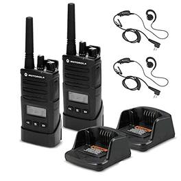 Motorola Solutions - 2 x Motorola RMU2080d On-Site 2-Way Radio with Display - 2 Pack With Mic Bundle - Black
