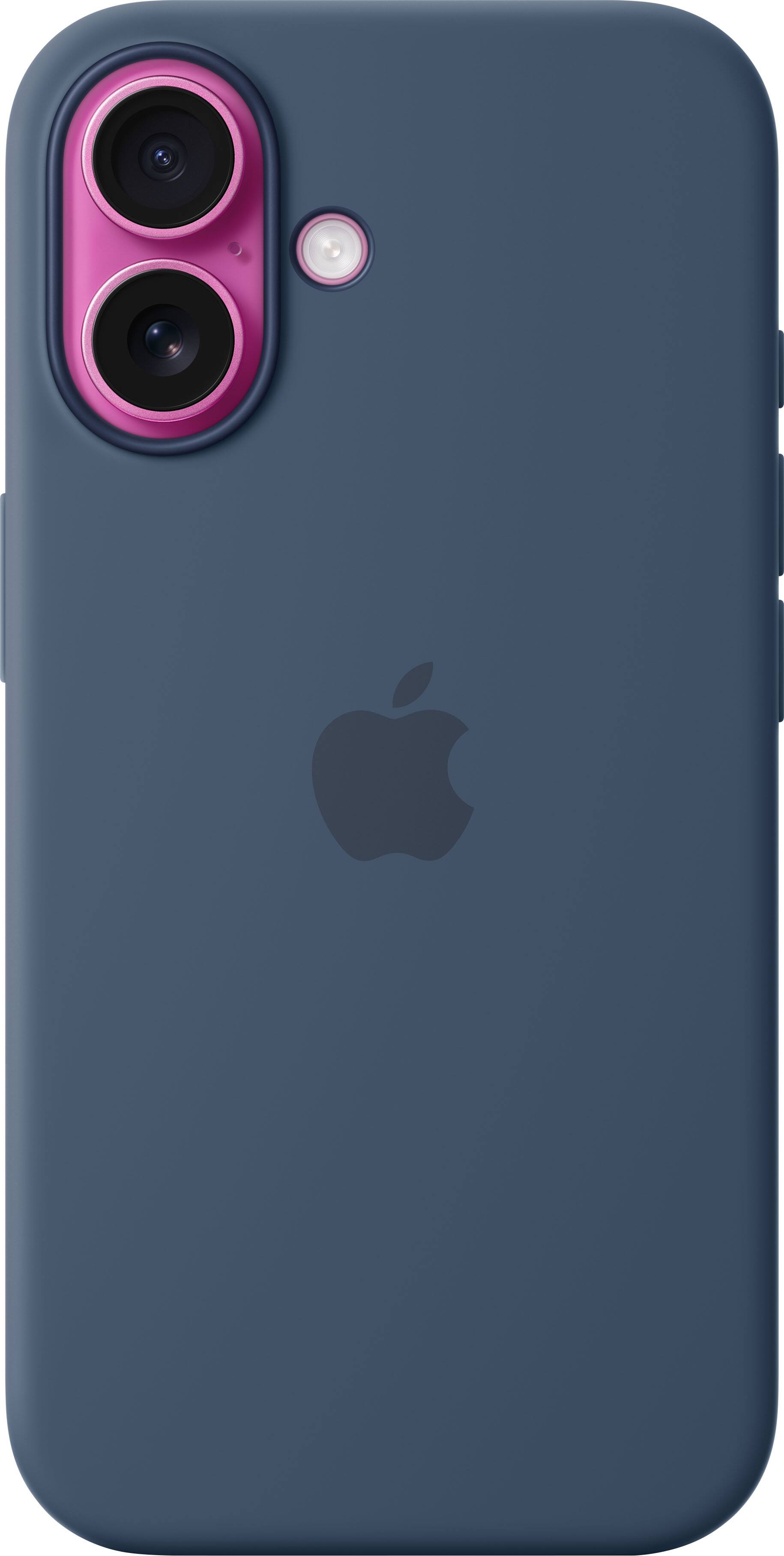 Alt View 12. Apple - iPhone 16 Silicone Case with MagSafe - Denim.