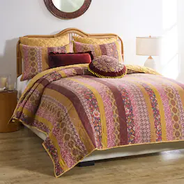 BreeBe - Marigold Quilt Set 3-Piece King/Cal King - Sunset