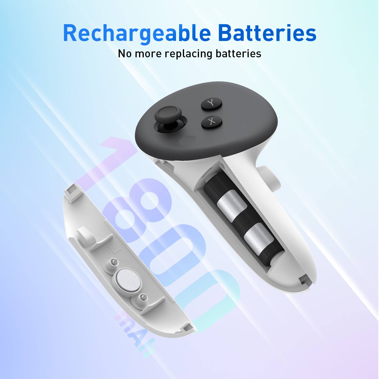 Rechargeable Batteries  
No more replacing batteries