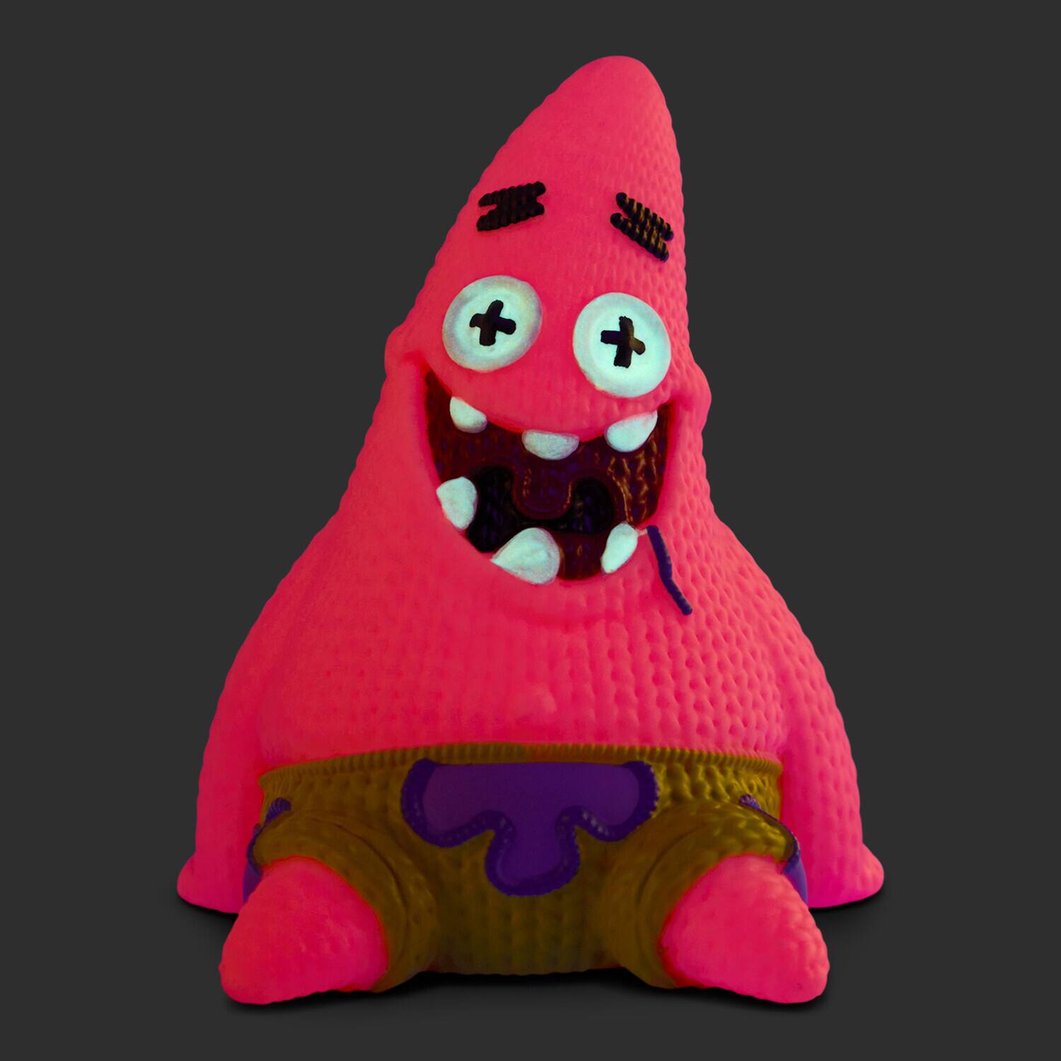 Alt View 4. Handmade by Robots - SpongeBob SquarePants - Patrick Star Glow in the Dark Limited Edition Vinyl Figure – Handmade by - COLLECTIBLES - Multicolor.