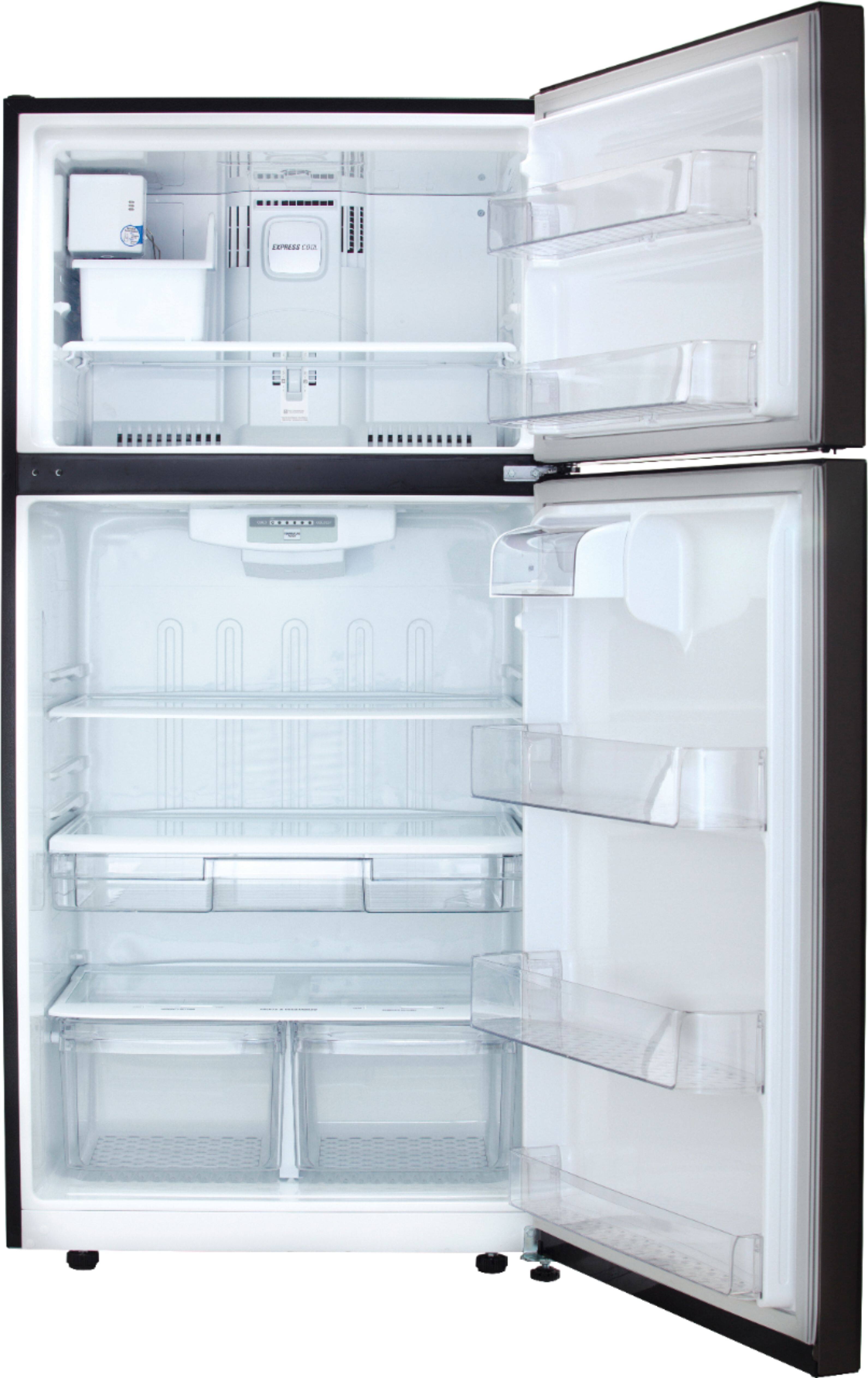 Alt View 1. LG - 23.8 Cu. Ft. Top-Freezer Refrigerator with Ice Maker.