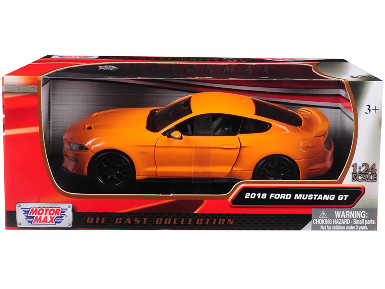 OTORMAX 3+ 1:24 SCALE 2018 FORD MUSTANG GT MOTOR MAX DIE CAST COLLECTION  
WARNING: CHOKING HAZARD Small parts. Not for children under 3 years.