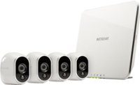 Front Zoom. Arlo - Refurbished 4-Camera Indoor/Outdoor Wireless 720p Security Camera System - White.