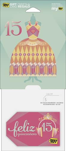 Front. Best Buy® - $50 Feliz 15 Gift Card.