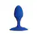 Angle. plusOne - Luxe Vibrating Plug - Blue.