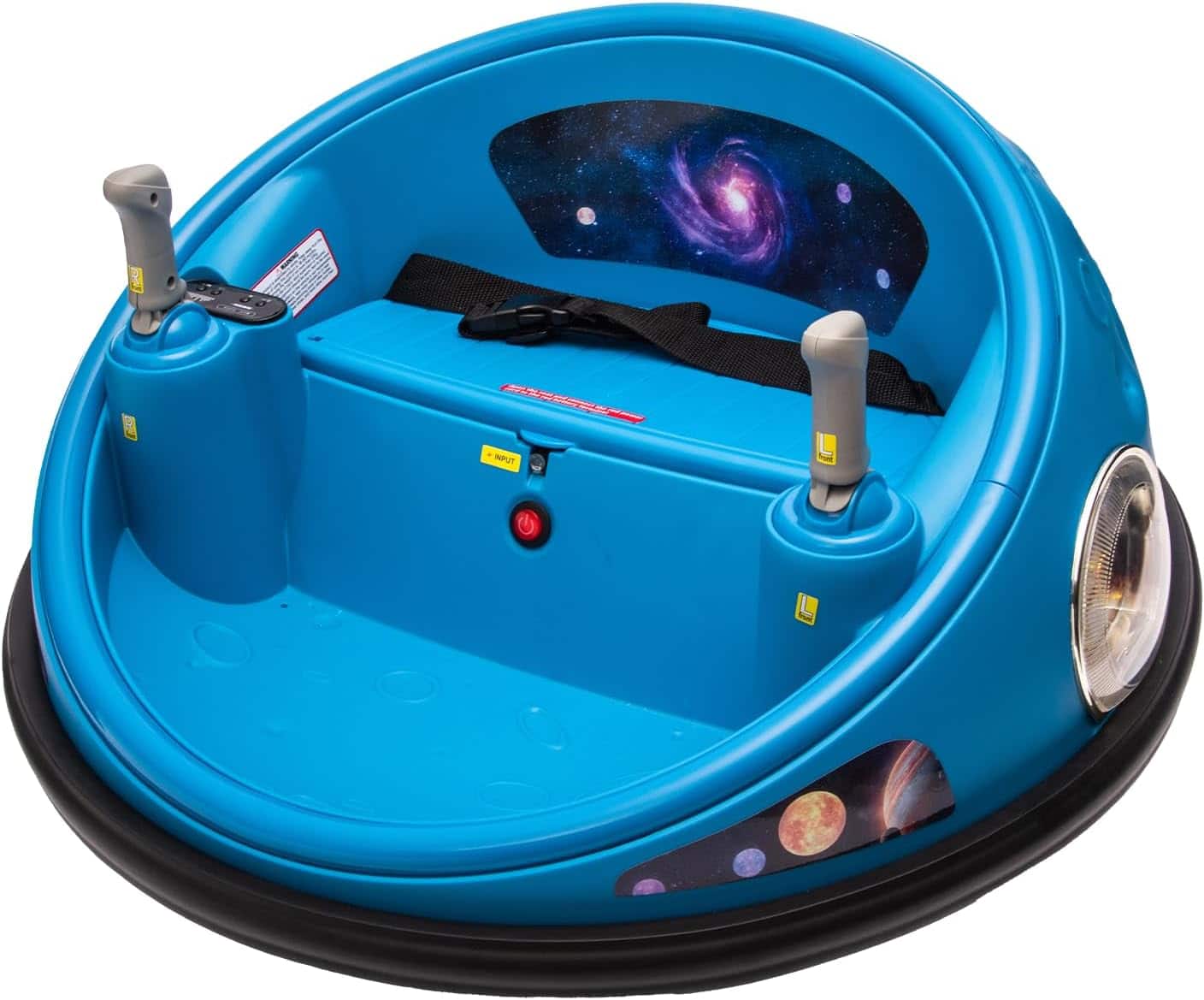 Homhougo - 12V Kids Electric Bumper Car with Parent Remote Control, 360° Spinning & Music, 2 Speed Modes, Safety Belt