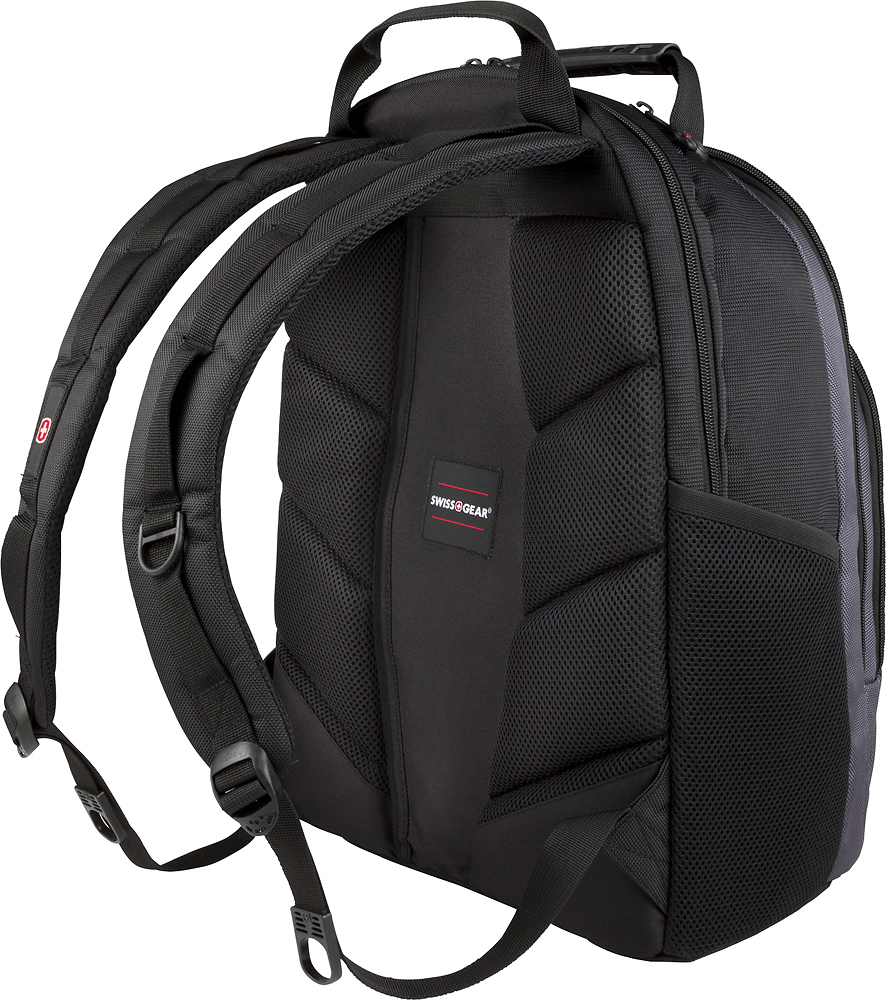 Best Buy: SwissGear Pulsar Deluxe Laptop Backpack Black/Gray 28368095