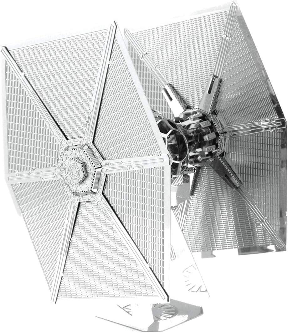 Alt View 2. Metal Earth - Metal Earth Star Wars Force Awakens Special Forces TIE Fighter 3D Metal Model Kit Fascinations - Silver.
