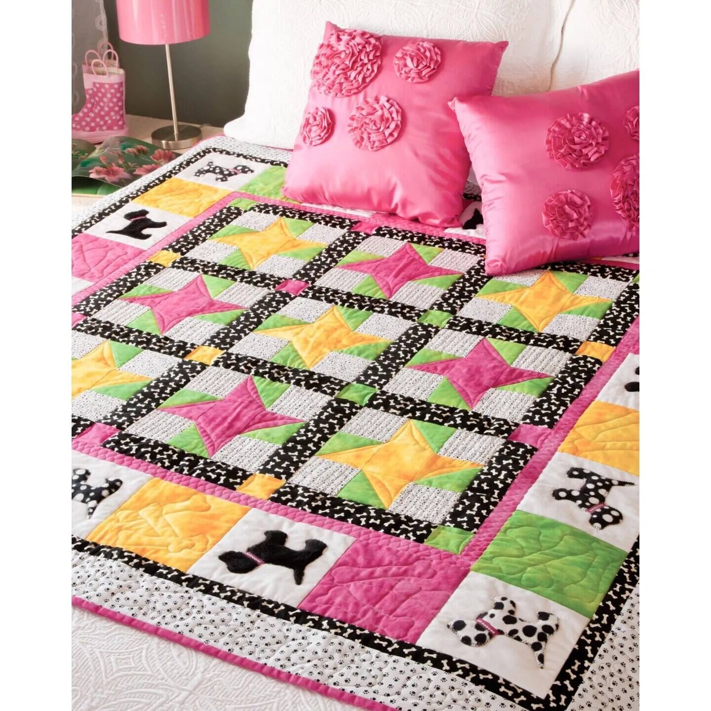 Alt View 2. AccuQuilt - AccuQuilt GO! Baby Fabric Cutting Dies; Gingham Dog - Black.