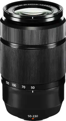Front. Fujifilm - XC 50-230mm f/4.5-6.7 OIS II Optical Telephoto Zoom Lens For Fujifilm X Mount - Black.