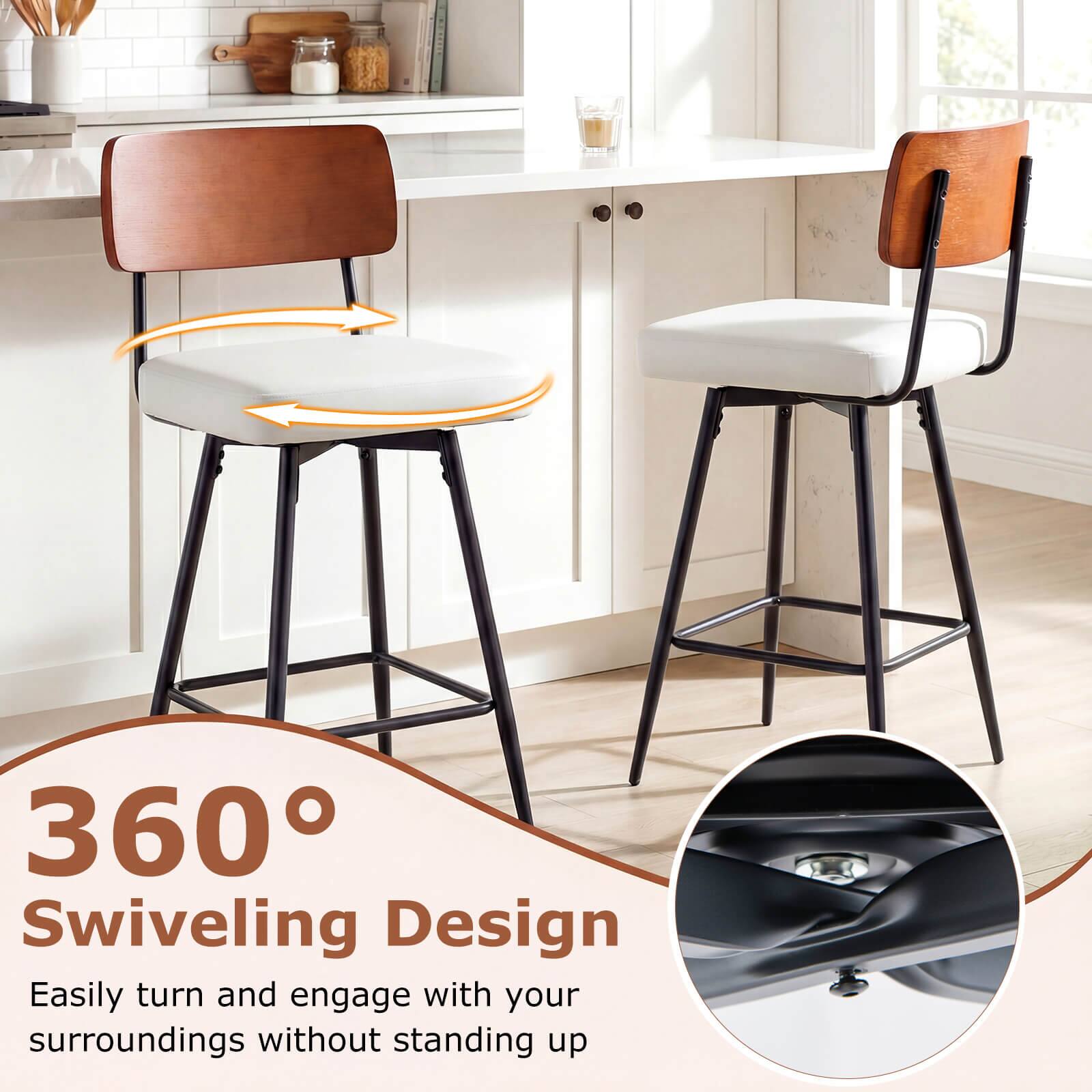 360° Swiveling Design

Easily turn and engage with your surroundings without standing up
