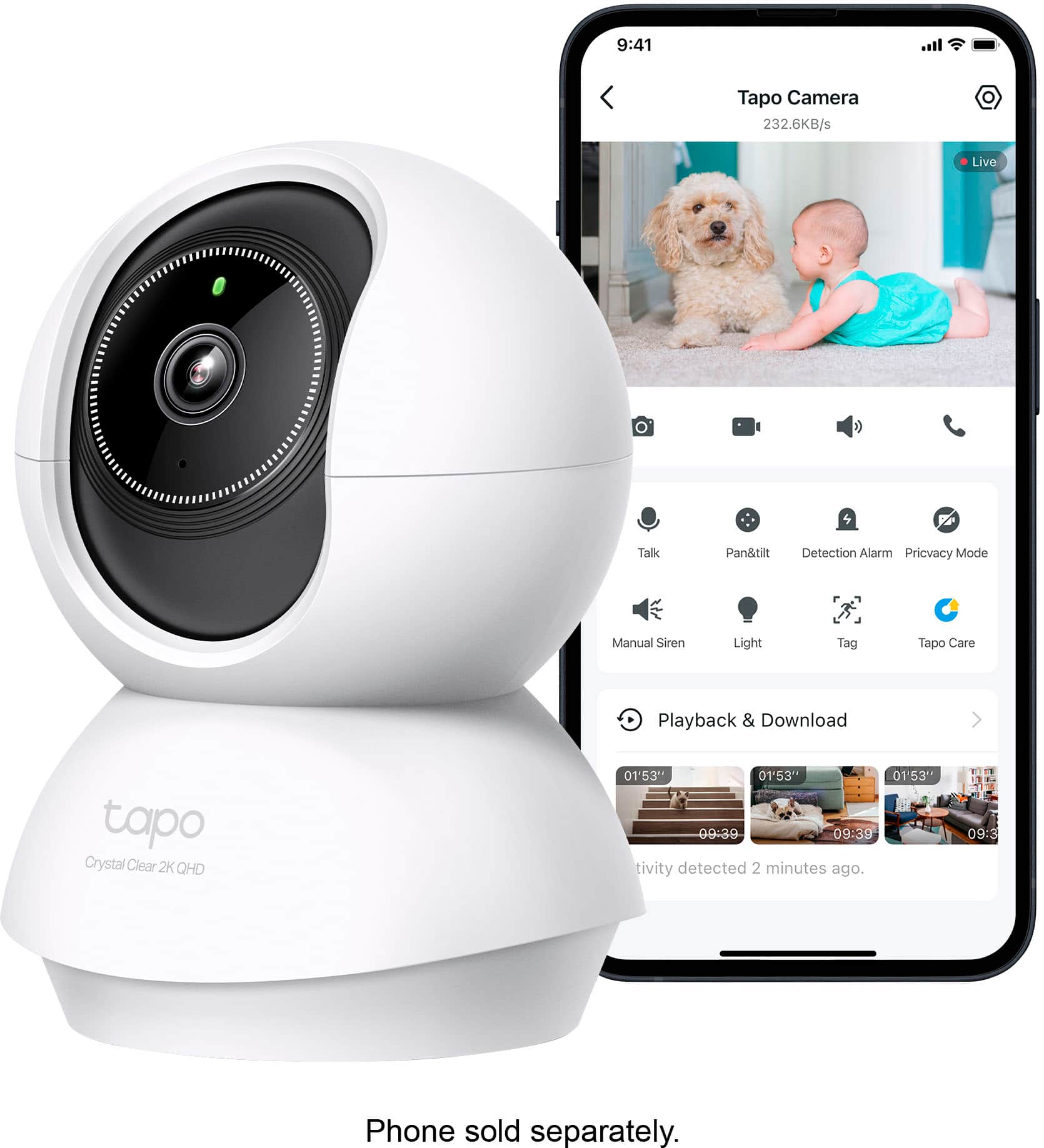 Phone sold separately.