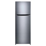 Front Zoom. LG - Large Capacity 24” Wide Compact Top-Mount Refrigerator - Platinum silver.