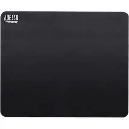 Front. Adesso - Adesso TRUFORM P100 - Mouse Pad - 8" Width x 8" Depth - Black - Rubber, Fiber - Scratch Resistant, Anti-slip - Black.