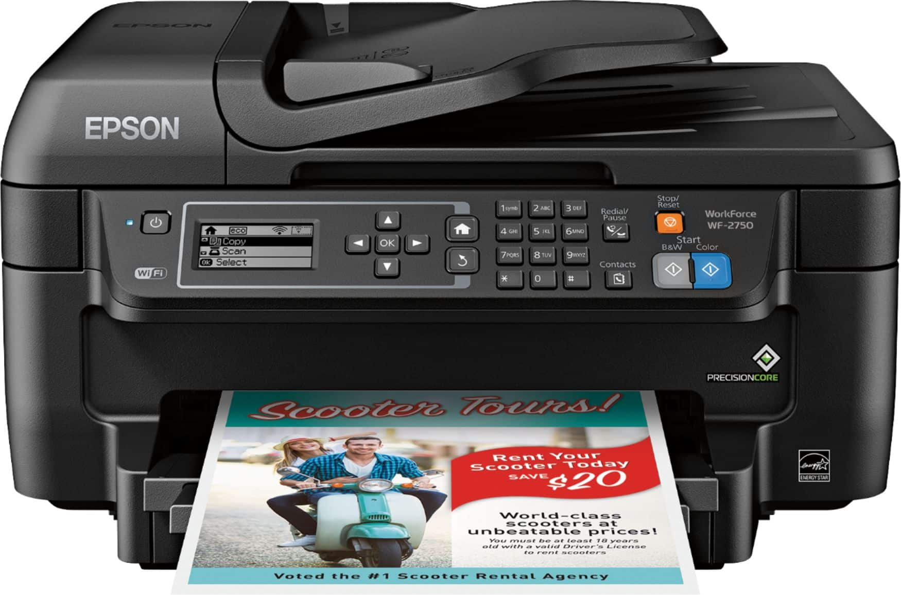 Customer Reviews: Epson WorkForce WF-2750 Wireless All-In-One Printer ...