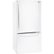 Angle Zoom. LG - 24.1 cu. ft Bottom-Freezer Refrigerator - Smooth White.