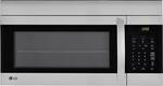 LG - 1.7 Cu. Ft. Over-the-Range Microwave - Stainless steel - Front_Standard