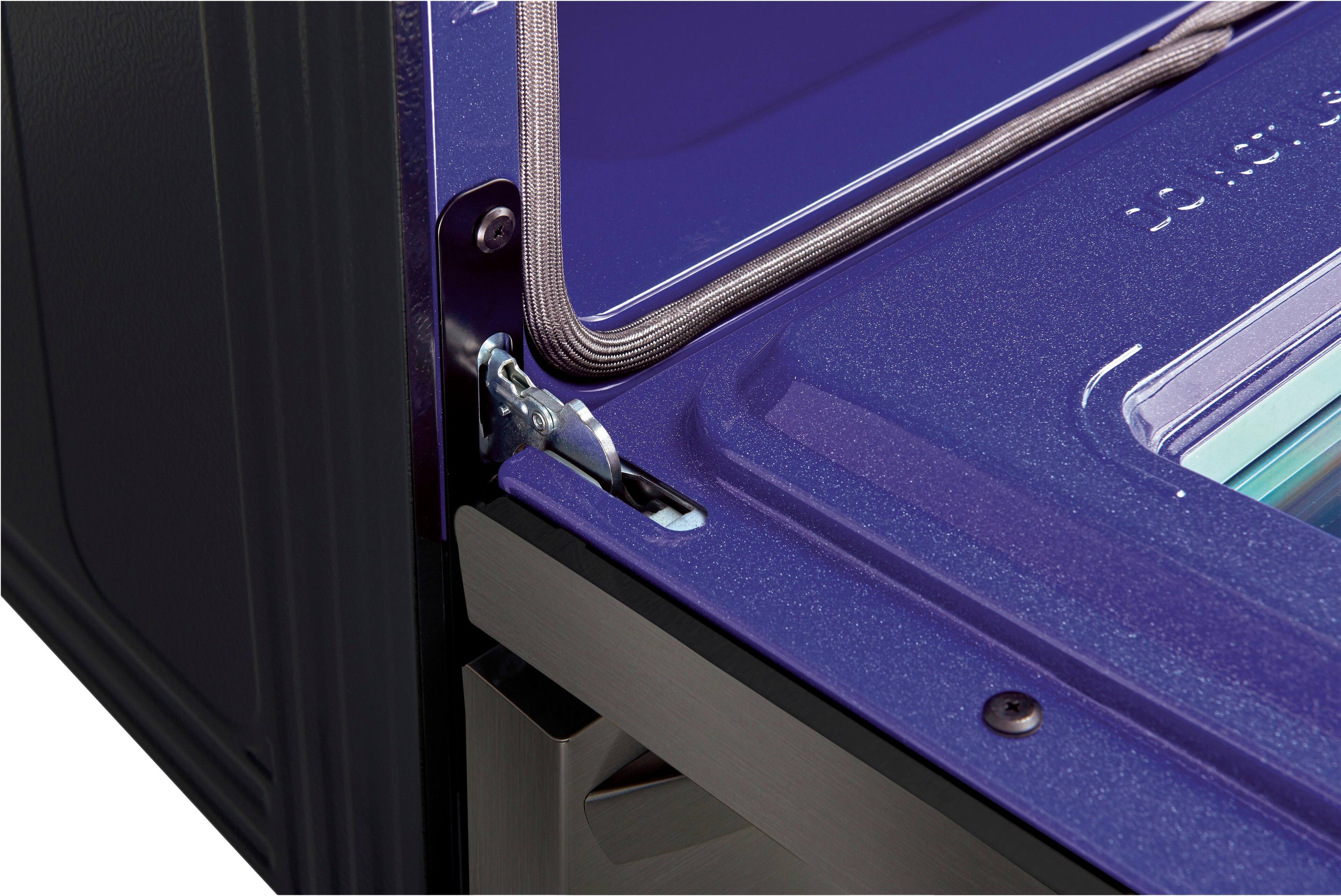 Alt View 15. LG - 6.3 Cu. Ft. Smart Slide-In Gas True Convection Range with EasyClean and UltraHeat Power Burner - Black Stainless Steel.