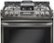 Alt View Zoom 2. LG - 6.3 Cu. Ft. Self-Cleaning Slide-In Gas Range with ProBake Convection - Black stainless steel.