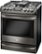 Left Zoom. LG - 6.3 Cu. Ft. Self-Cleaning Slide-In Gas Range with ProBake Convection - Black stainless steel.