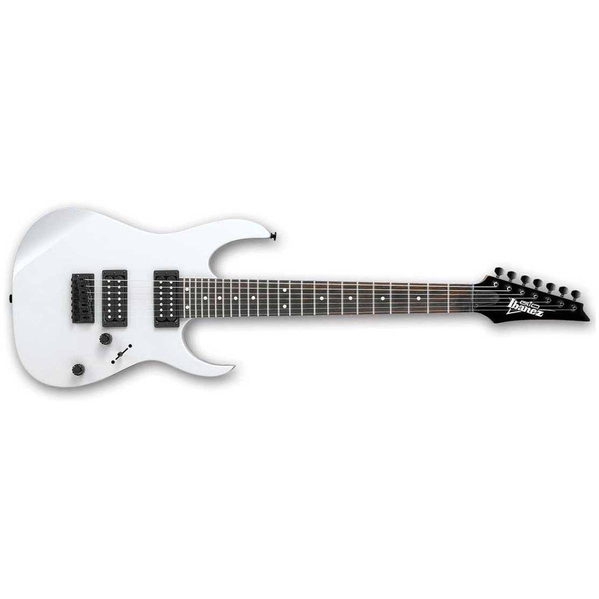 Alt View 1. Ibanez - Ibanez RG Gio Series GRG7221 7-String Electric Guitar, Rosewood Fretboard, White.