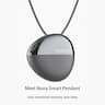 Nuna - Pendant Emotion Tracking Necklace with Mood Visualization, Auto-Journaling and Meditation Support - Black - (2025)