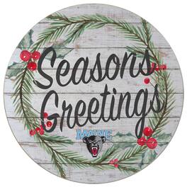 Jardine - Maine Black Bears 20'' x 20'' Season's Greetings Circle - White