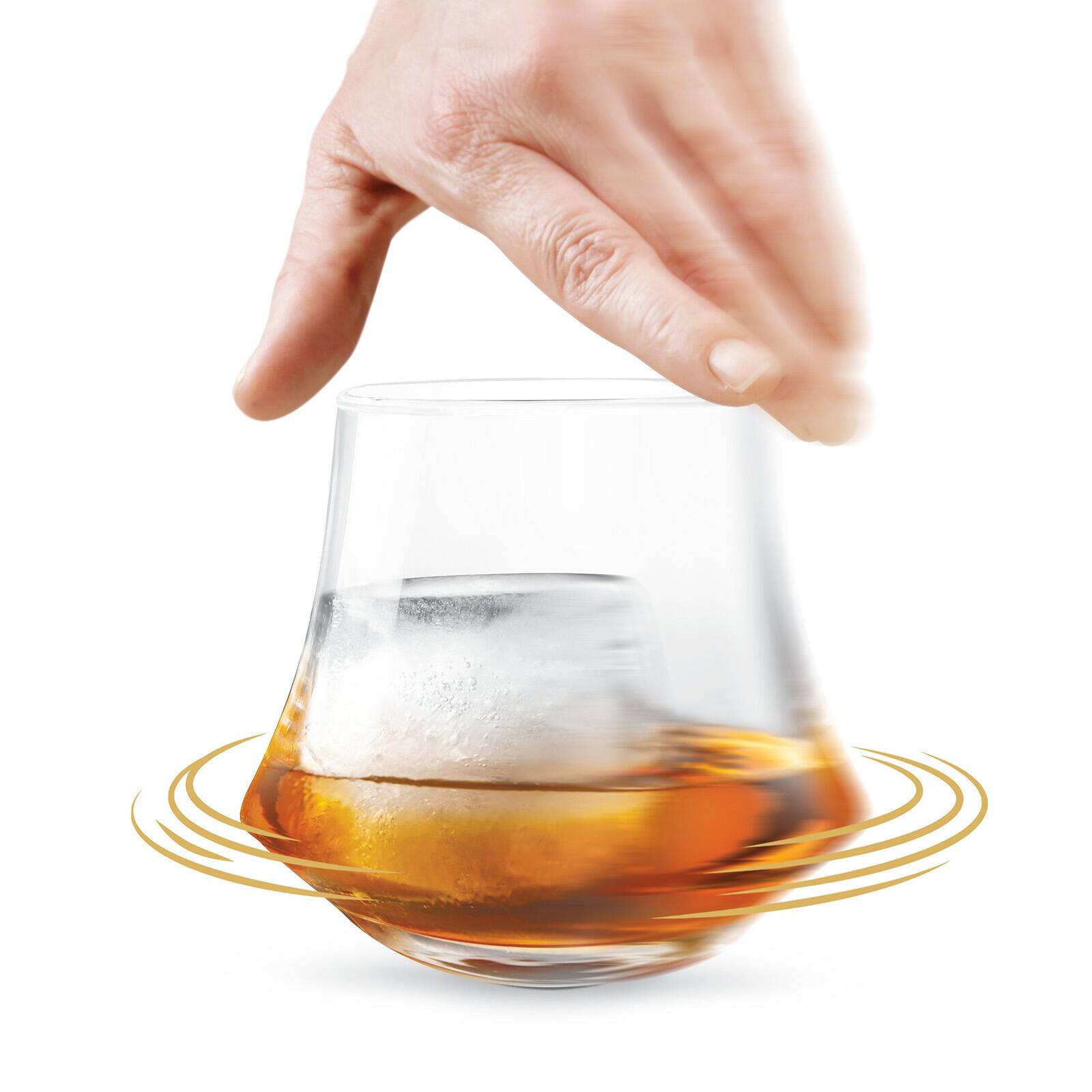 Alt View 1. Final Touch - Revolve Double Old Fashioned Glass, Set of 2 - Clear.