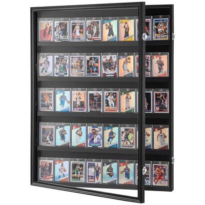 VEVOR 35 Graded Sports Card Display Case 24.3x30.5x2.1 in Baseball Card Display Frame with 98% Uv Protection Clear View Pc Glass Lockable Wall VEVOR 35 Graded Sports Card Display Case 24.3x30.5x2.1 in Baseball Card Display Frame with 98% Uv Protection Clear View Pc Glass Lockable Wall