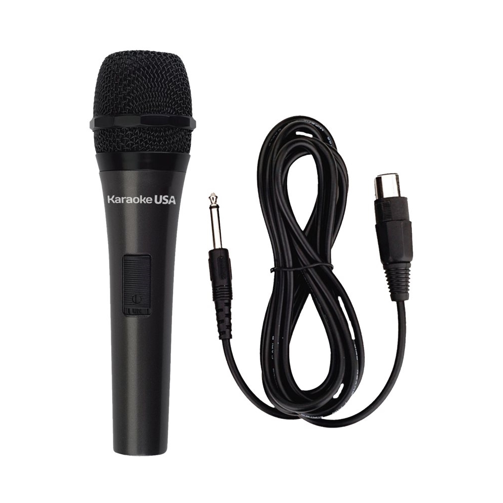 QFX M-106 Unidirectional Dynamic Microphone w/ 10' Cable BLACK 