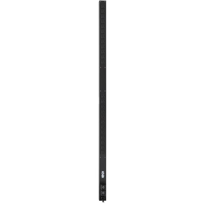 Front. Tripp Lite - Tripp Lite by Eaton PDU 2.9kW 120V Single-Phase Basic PDU - 24 NEMA 5-15/20R Outlets L5-30P Input 10 ft. Cord 63.75 in. - Black.