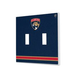 Keyscaper - Florida Panthers Double Toggle Lightswitch Plate - Multicolor
