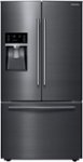 Front Zoom. Samsung - 28 Cu. Ft. French Door Refrigerator - Black stainless steel.
