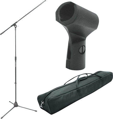 Best Buy On Stage Stands Bundle Ms7701b Euro Boom Microphone Stand Black Ams7701bk1