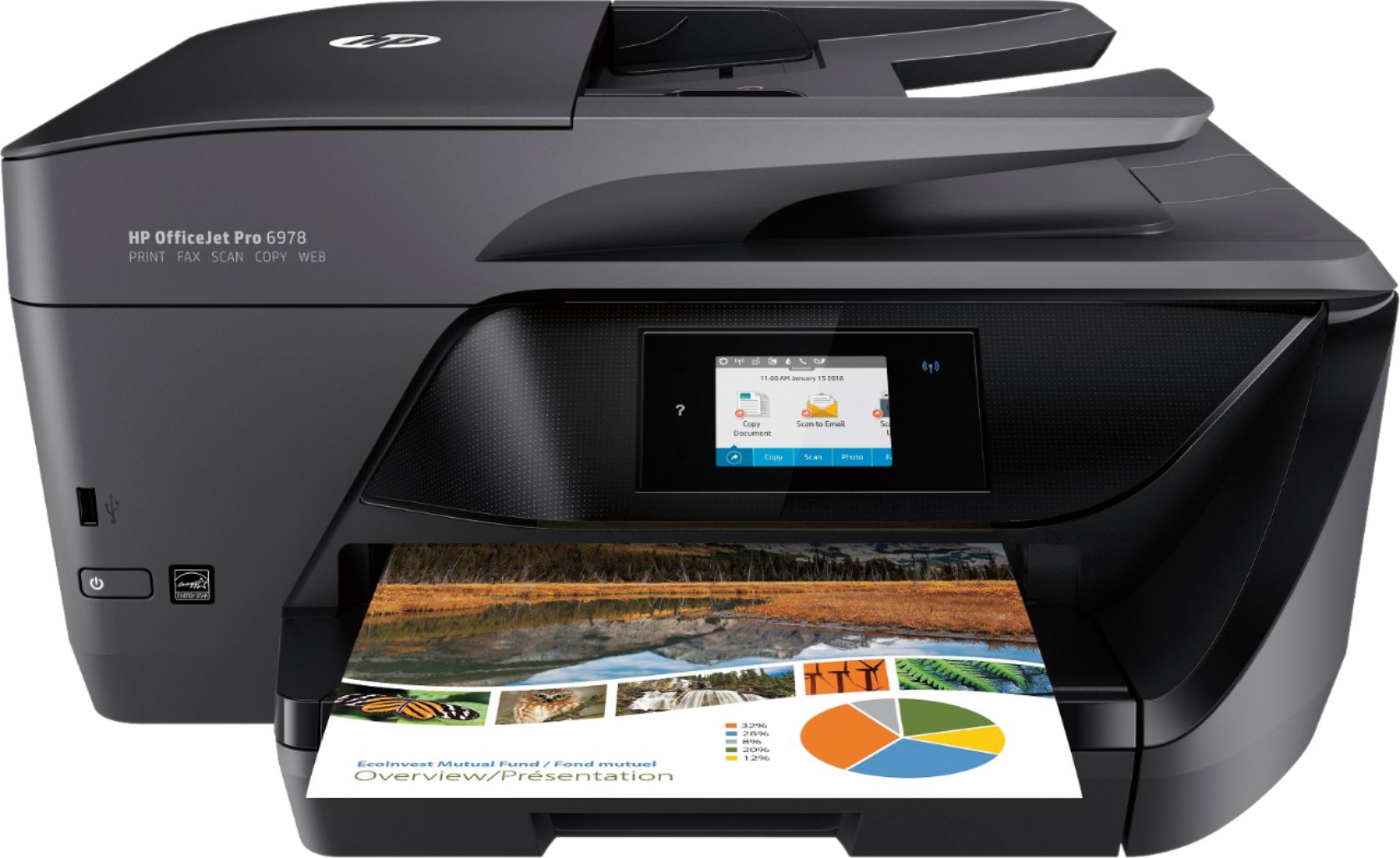 HP OfficeJet Pro 6978 Wireless All-In-One Instant Ink Ready Printer Black  T0F29A#B1H - Best Buy