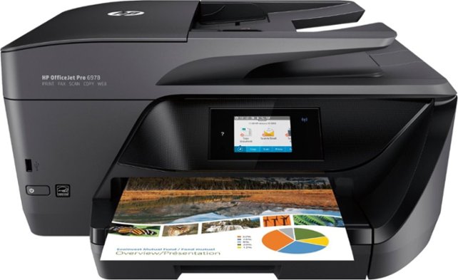HP - Officejet Pro 6978 Wireless All-In-One Instant Ink Ready Printer - Front Zoom