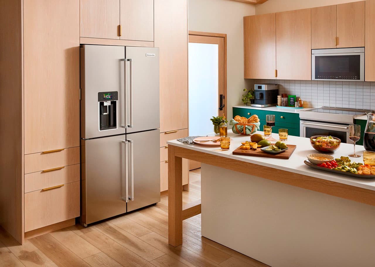 Alt View 19. KitchenAid - 19.4 Cu. Ft. French Door Refrigerator with Flexible Temperature Zone - Fingerprint Resistant Stainless Steel.