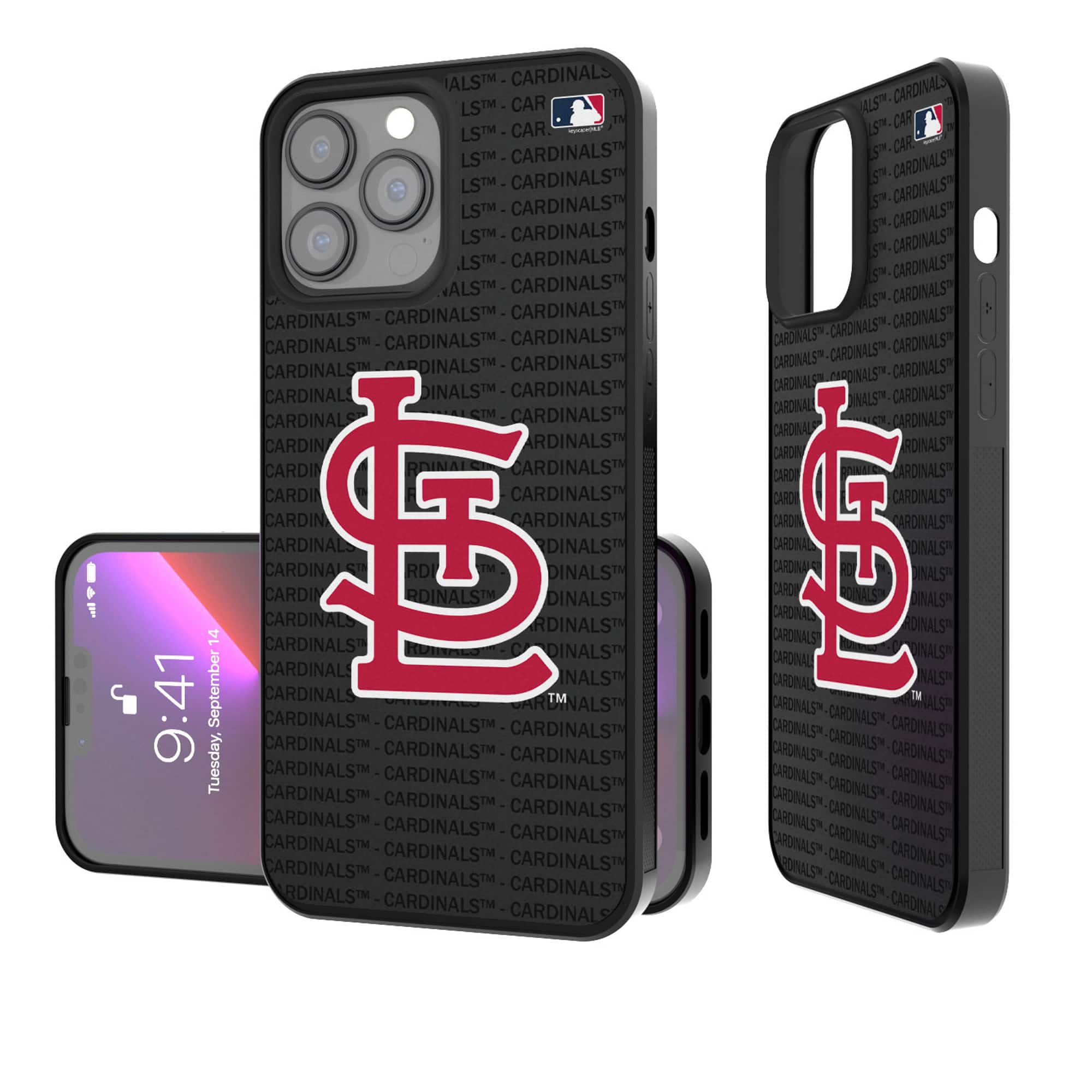 Keyscaper - MLB - St. Louis Cardinals - iPhone Text Backdrop Design Bump Case - 16 Plus - Multicolor price history on PriceWatchPro