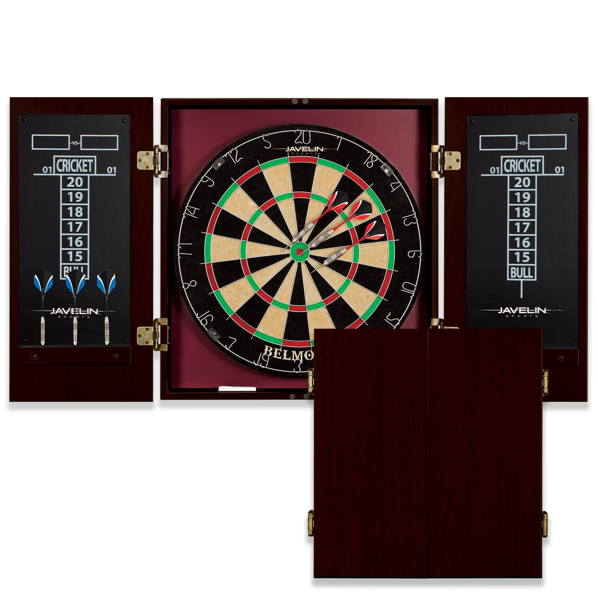 Skar Audio - Belmont Bristle Dartboard And Cabinet Set - Black