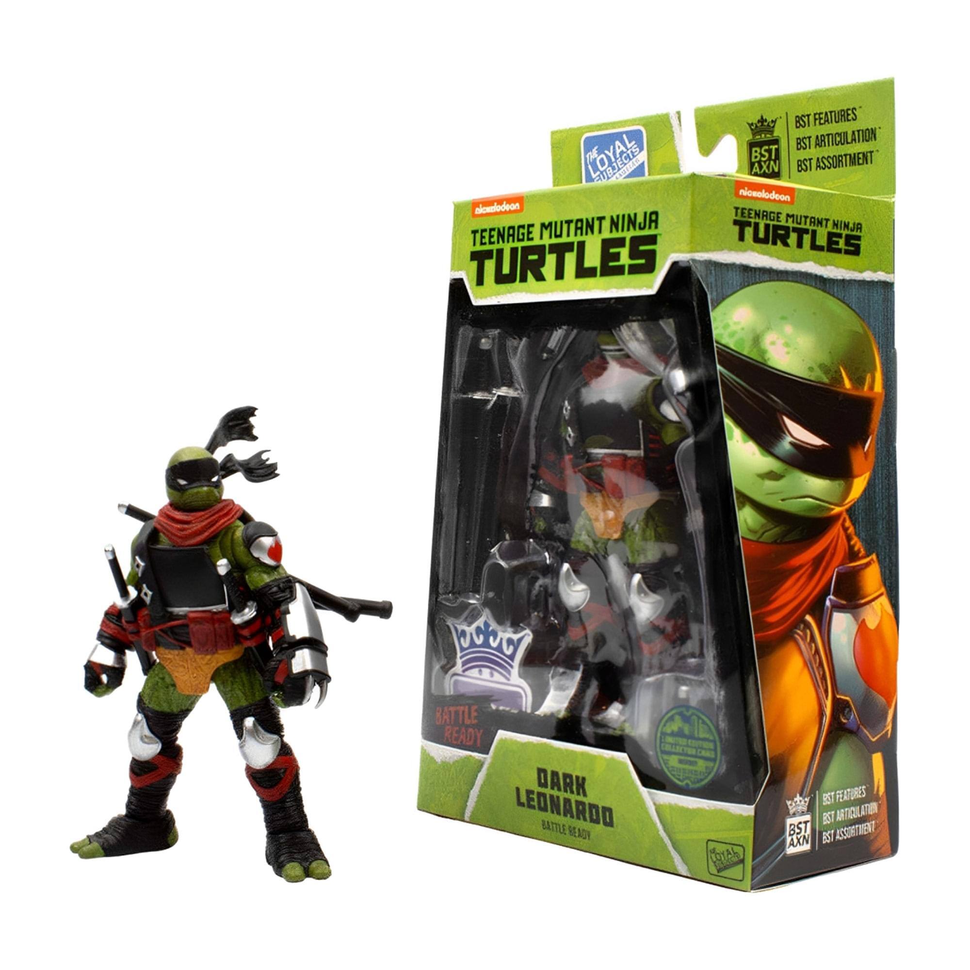 BST FEATURES  
BST ARTICULATION  
BST ASSORTMENT  
AXN  
nicxelodeon  
TEENAGE MUTANT NINJA TURTLES  
DARK LEONARDO  
BATTLE READY
