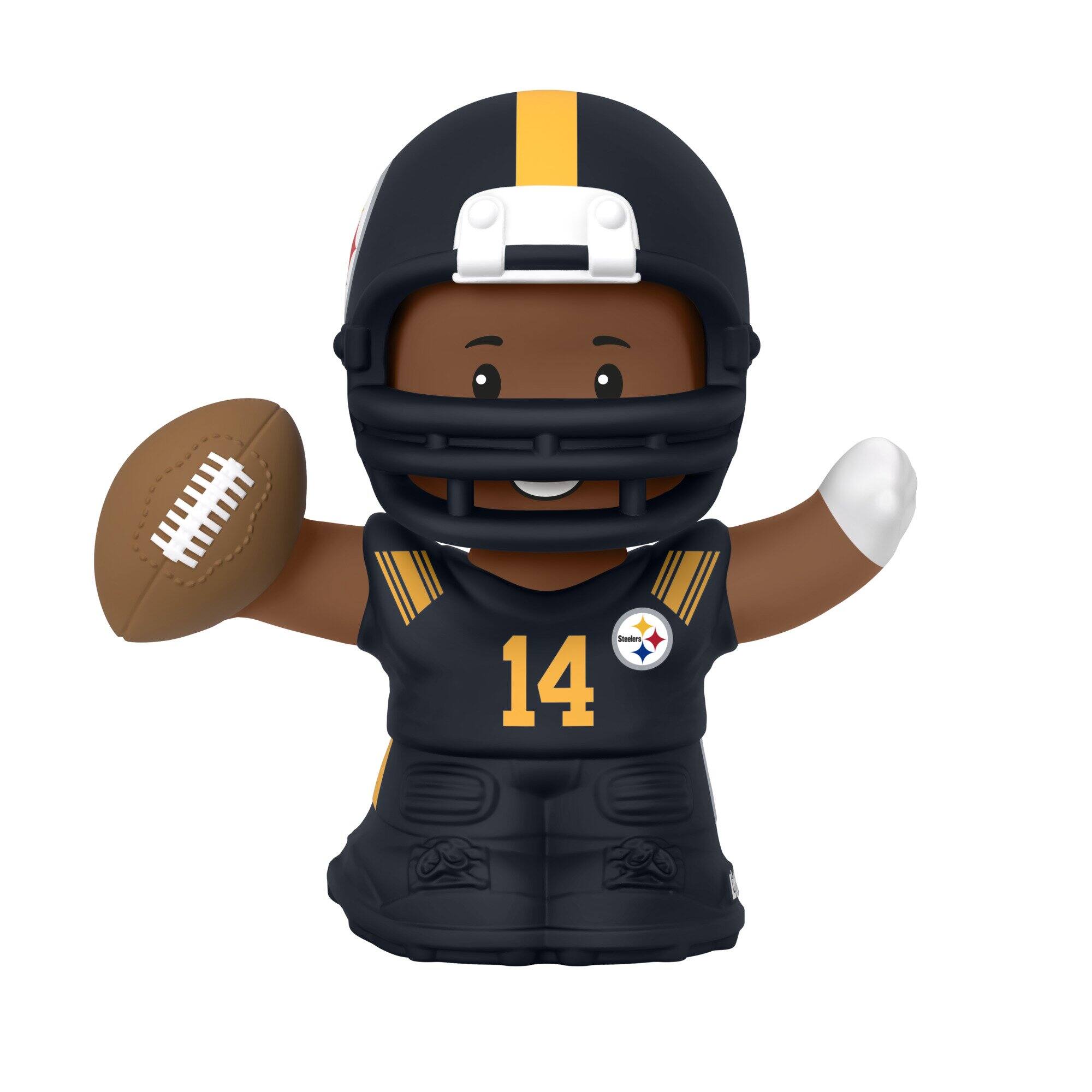Alt View 2. Fisher Price - Fisher-Price Little People Pittsburgh Steelers Fanatics Collector - NFL Series 2 - Black.