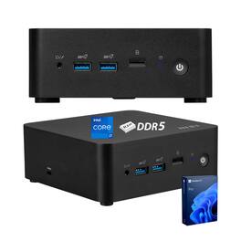 MSI - Upgraded - Cubi NUC MFF Desktop - Intel Core i7-1365U - Intel Iris Xe Graphics - 32GB RAM 1TB SSD - Windows 11 Pro - Black
